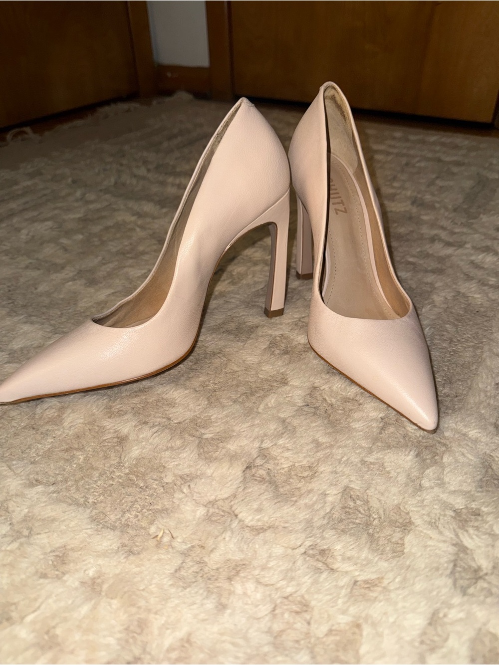 SCHUTZ Blush Nude Pointed-Toe Stiletto Pumps